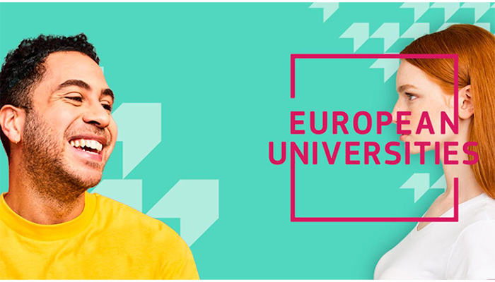 grafika z hasłem uniwersytety europejskie